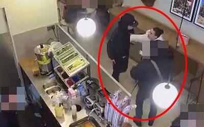 Shocking moment Bridgerton actress Genevieve Chenneour fights phone thief in Kensington café