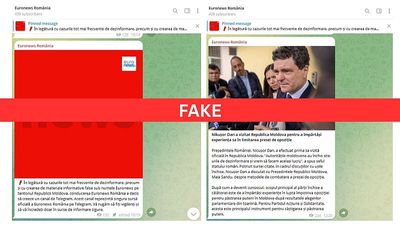 Fake Euronews Telegram channel spreads false claims about Romanian and Moldovan leaders