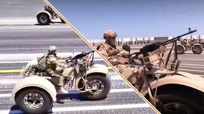 Look At This Insane Fat-Tire Off-Road Trike With a Machine-Gun