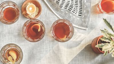 This warming cocktail feels like being wrapped in a comforting blanket as the sun goes down on a summer's day