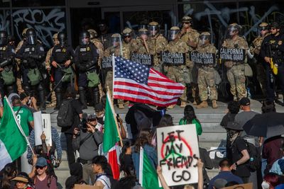 As military is deployed to LA, rightwing media decry protesters as ‘invaders’