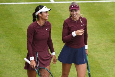 Emma Raducanu and Katie Boulter beaten in the doubles at Queen’s
