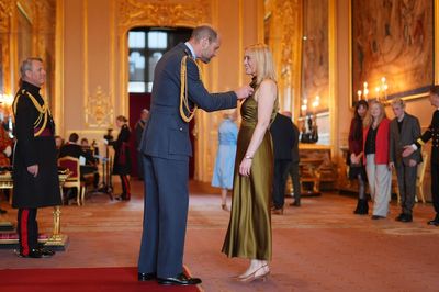 Shameless star made OBE says Prince of Wales joked about her playing Elizabeth I