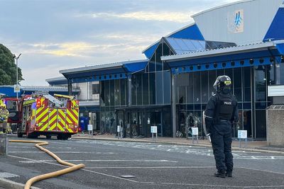 Fire at leisure centre on third night of disorder in Northern Ireland