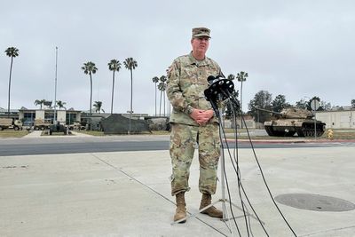 National Guard troops have temporarily detained civilians in LA protests, commander says