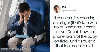 Passenger Loses It After Having Crying Baby On Board, Sparks Debate Online—”Do Something”