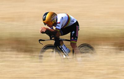 Mad counterproductive helmet visor just one of Remco Evenepoel's latest hacks as he storms to Dauphine time trial win