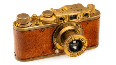 This ostrich-skin 'Luxus II' is one of the rare Leica cameras up for auction in China