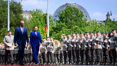 Friedrich Merz meets with Danish PM Mette Frederiksen in Berlin