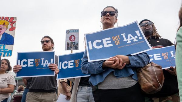 First Thing: Families arrested in LA Ice raids held with little food or water, lawyers say