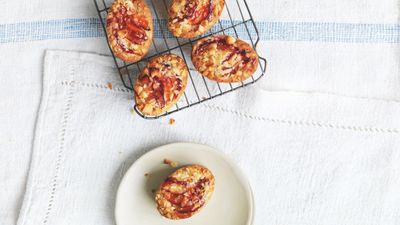 Give brunch a boost with these plum and macadamia friands