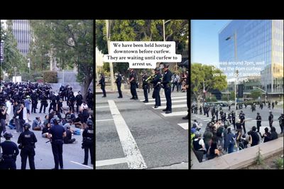 LAPD Accused of 'Trapping' Protesters Before Curfew 'On Purpose' to Arrest Them for 'Breaking Curfew'