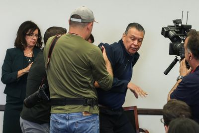 Democratic Sen. Alex Padilla handcuffed and forcibly removed from Kristi Noem’s immigration press conference