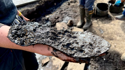 One Roman soldier had enormous feet, 2,000-year-old waterlogged leather shoe reveals
