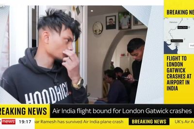 Air India crash survivor’s family ‘in shock’ after ‘miraculous’ escape
