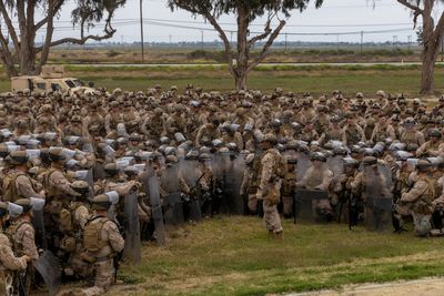 Marines prepare for deployment in Los Angeles as protests spread across US