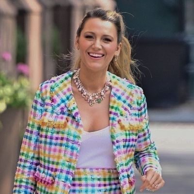The Beaded Bag Trend Officially Reaches Blake Lively's Technicolor Closet