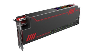 This GPU-like internal card combines 28 M.2 SSDs to offer up to 109GB/s read speed and 224TB storage - but I struggle to see any real use for it