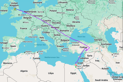 Dozens of UK flight diversions and cancellations due to Iran-Israel turmoil