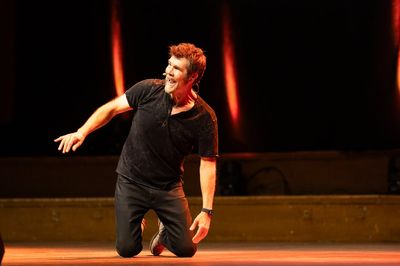 Rhod Gilbert and the Giant Grapefruit at Eventim Apollo: 'rage, heart and lashings of dark humour'