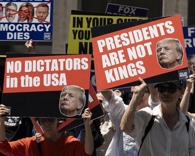 Millions in US expected to join ‘No Kings’ protests against Trump