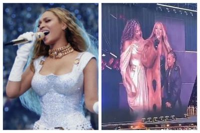 Beyonce pauses London show to share heartfelt message to rarely-seen son Sir and daughter Rumi