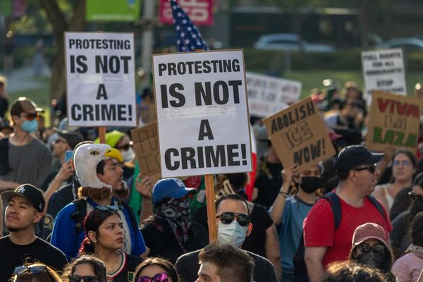 ‘A moral obligation to protest’: LA residents on being thrust into chaos