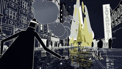 How psychedelic detective game Nirvana Noir is adding 3D and colour to its nostalgic graphic design look
