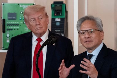 Nvidia is nixing China from its financial forecasts because U.S. restrictions on chip sales have tightened so much, Jensen Huang says