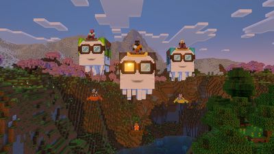 Minecraft Vibrant Visuals finally has a release date and it's dropping with the Happy Ghasts