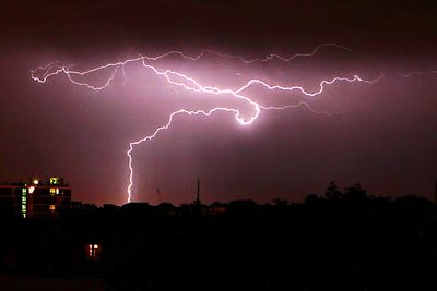UK hit by 30,000 lightning strikes as storms cause flooding and disruption