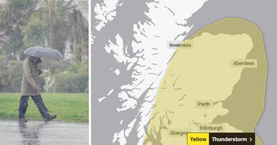 Met Office extends Scotland's weather warning for thunderstorms