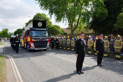 Hundreds line streets to pay tribute to firefighter Jennie Logan