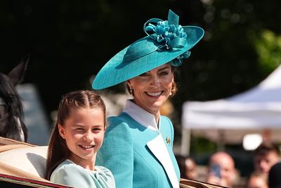 Kate and Charlotte share sweet mother-daughter moment in matching blue at Trooping the Colour
