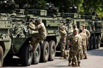 Trump’s military parade under way amid mass protests across US; some rallies thwarted by violence and threats - live