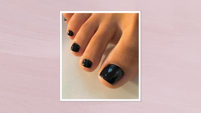 The team have spoken, ultra-glossy liquorice pedicures are in and so classy for summer