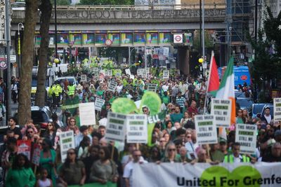 Grenfell residents gather for last anniversary before tower is demolished