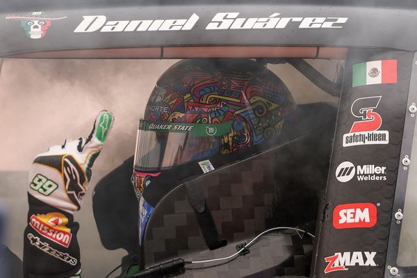 Local hero Daniel Suarez takes dramatic last to first NASCAR Xfinity Mexico win