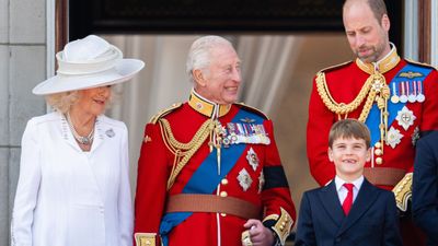 Prince Charming: Louis wins over the crowd copying his grandfather at Trooping the Colour