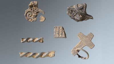 1,000-year-old Viking Age hoard has a pendant that may be a cross or Thor's hammer