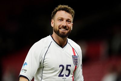 Sam Thompson joins final minutes of Soccer Aid charity match as England player