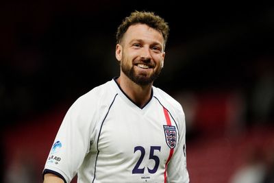 Sam Thompson joins final minutes of Soccer Aid charity match as England player