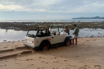 Tourist fined for driving car on Phuket beach