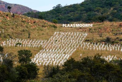 The hillside memorial that sparked misinformation about South Africa’s farm killings