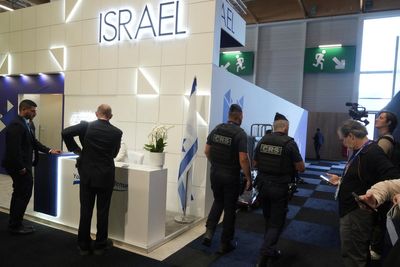 Israel condemns black partition walls around its pavilions at Paris Air Show