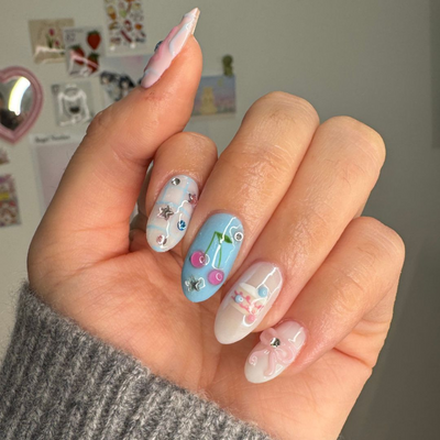 I Used to Love a Minimalist Mani, Until I Discovered 'Dopamine' Nails—They're Perfect For Festival Season