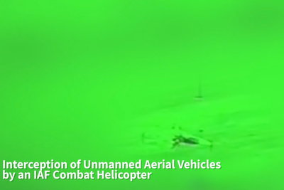 Watch: IDF release footage of Iranian drones being intercepted during deadly strike