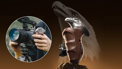 SmallRig's Eagle Handle features an actual aluminum eagle’s head –and is one hawk of a statement piece for your camera
