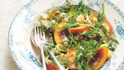 Zhuzh up your picnic offering with this blue cheese and nectarine salad