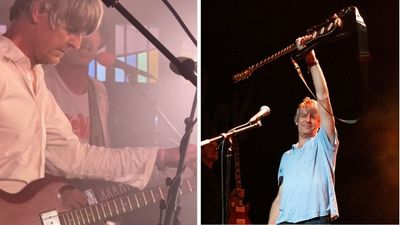 “A first in the history of electric bass guitar”: Stephen Malkmus is using his bass string as a guitar strap onstage with his new supergroup – and it looks uncomfortable